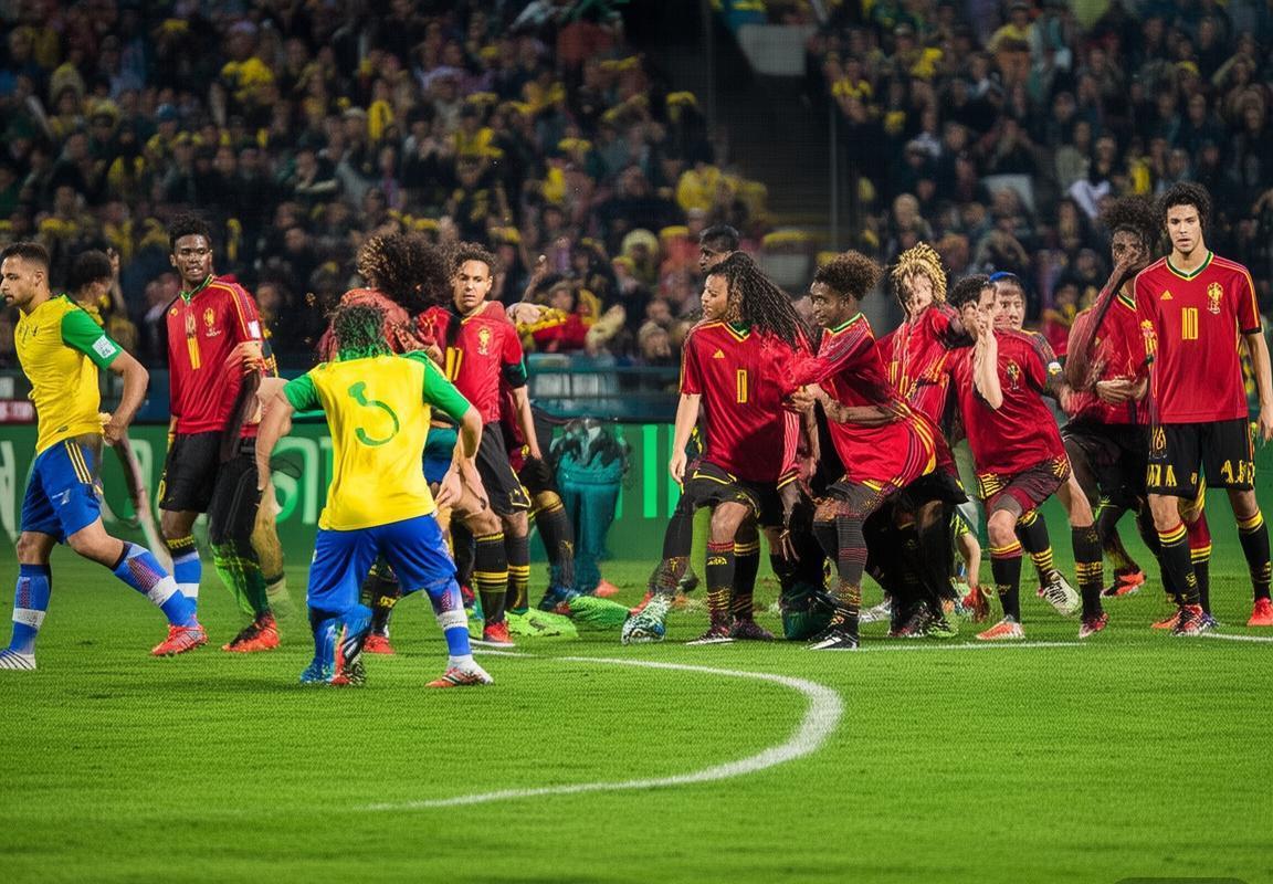 巴西VS比利时巅峰对决：赛场十大精彩瞬间解析